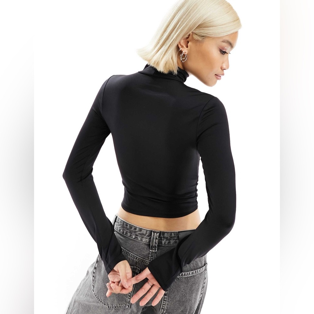Bumpsuit xs Black Long Sleeve Turtleneck Sweater